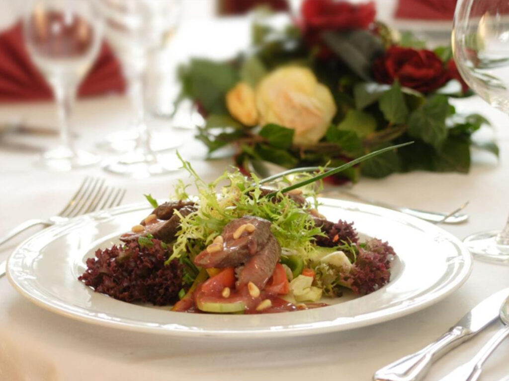 Gericht im italienischen Restaurant im Hotel Lübecker Hof in Stockelsdorf